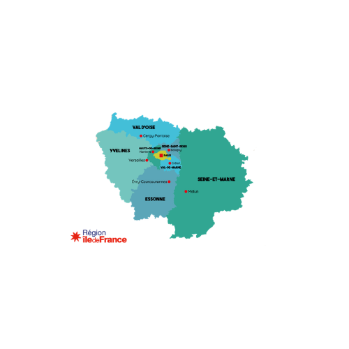 Carte de l'Île-de-France